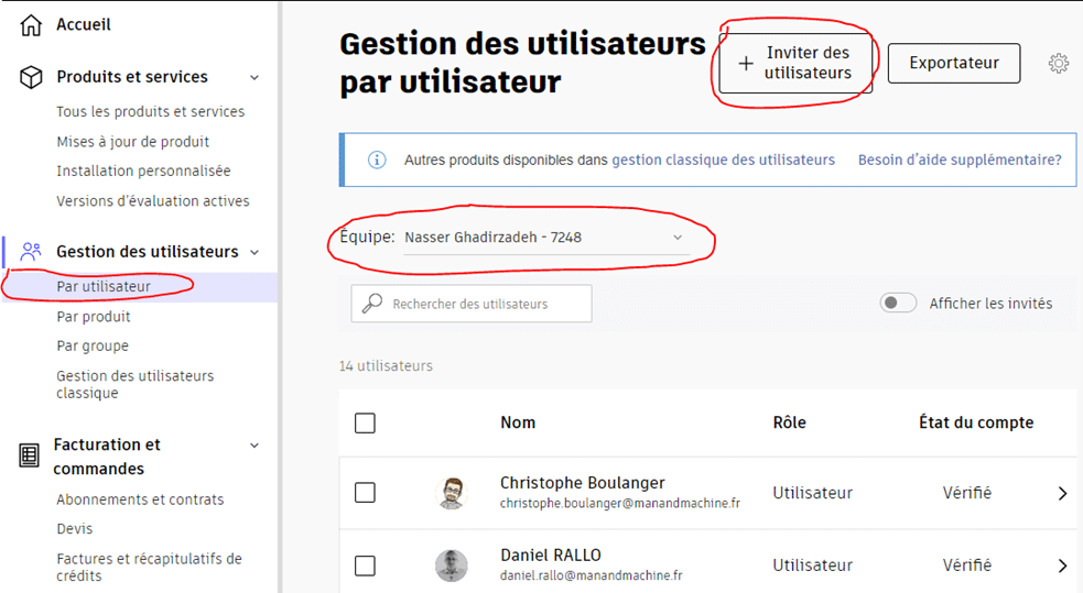 Ajouter des utilisateurs manuellement